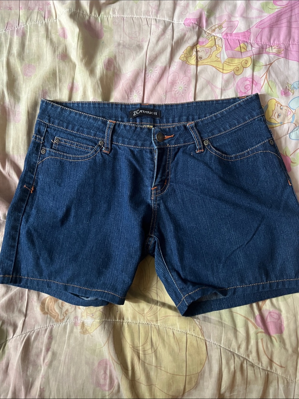 Women's Dark Blue Denim Shorts